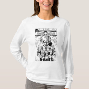 Drei grüne Laternen-Comic-Abdeckung, Schwarzweiss T-Shirt
