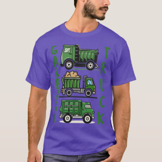 Drei grüne Müllwagen T-Shirt