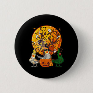 Drei Halloween Atiels wie Hexenmummy Zombie Lover Button