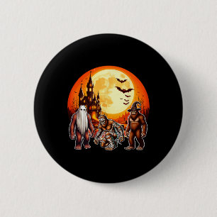 Drei Halloween Bigfoots Horror Boo Ghost Witch Mu Button
