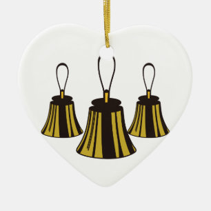 Drei Handbells Keramikornament
