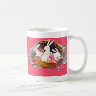 Drei Häschen in einer Korb-Tasse Tasse