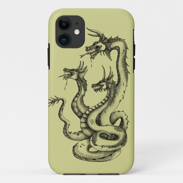 Drei Headed-Hydra-Design Case-Mate-iPhone-Fall Case-Mate iPhone Hülle (Rückseite)