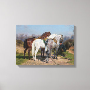 Drei Hengste (von Rosa Bonheur) Leinwanddruck