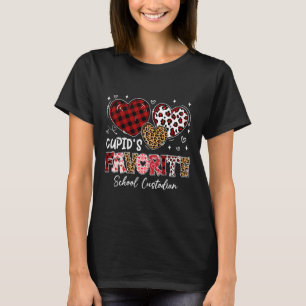 Drei Herzen Cupids Lieblings-Hausmeisterin der Sch T-Shirt