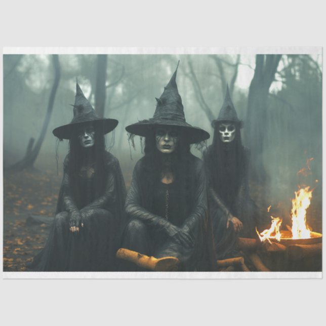 Drei Hexen 1 Entpackpapier Seidenpapier (Vorderseite)