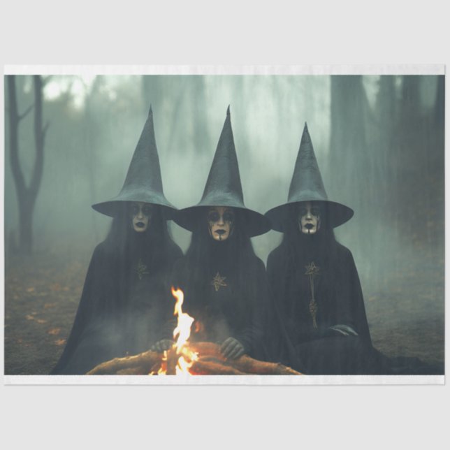 Drei Hexen 2 Dekoupage Paper Seidenpapier (Vorderseite)