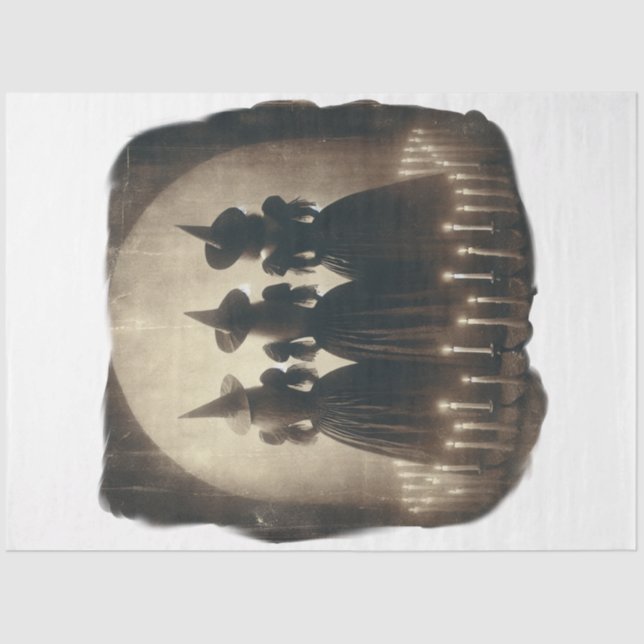 Drei Hexen antik Seidenpapier (Vorderseite)