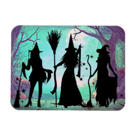 Drei Hexen Halloween Flexible 3"x4" Magnet