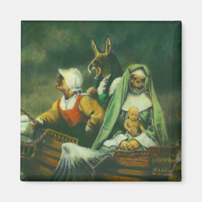 Drei Hexen Magnet (Vorne)