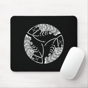 Drei hintereinander angeordnete Stachelhummer-Maus Mousepad