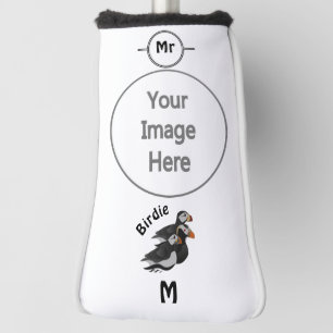 Drei hübsch gesellige Puffins Cartoon Golf Headcover
