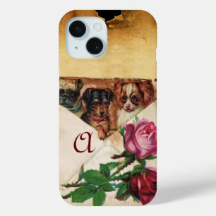 DREI HÜNDCHEN MIT ROSEN MONOGRAMM Case-Mate iPhone HÜLLE