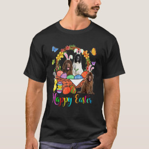 Drei Hunde aus Neufundland im Ostereierbecken T-Shirt