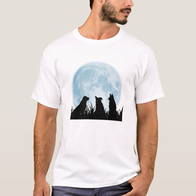 Drei Hundenacht T-Shirt (Vorderseite)