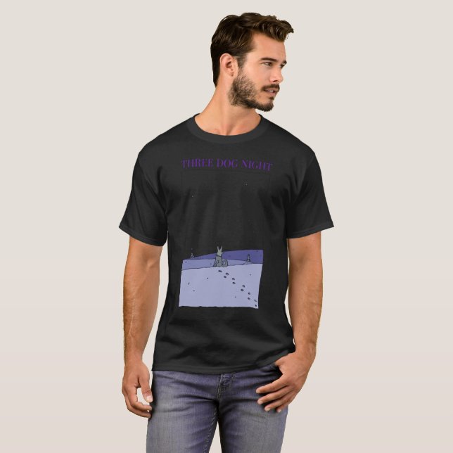 Drei Hundenacht T-Shirt (Vorne ganz)