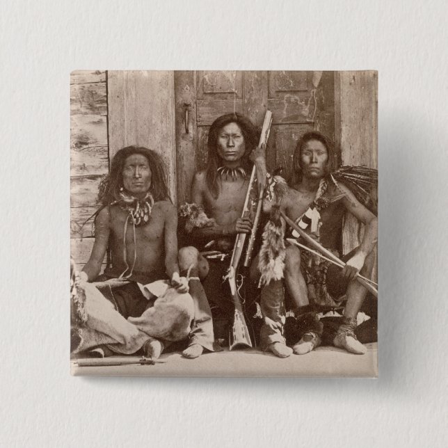 Drei Inder Braves, fotografiert durch königliche Button (Vorderseite)