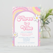 Drei ist ein Feeling Groovy, Retro-Mädchen Pastell