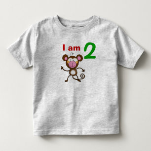Drei Jahre altes Geburtstagsgeschenk (freche Affe) Kleinkind T-shirt
