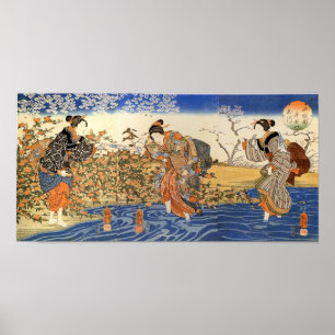 Drei japanische Frauen Poster