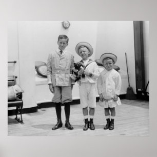 Drei junge Jungen, 1920er Poster