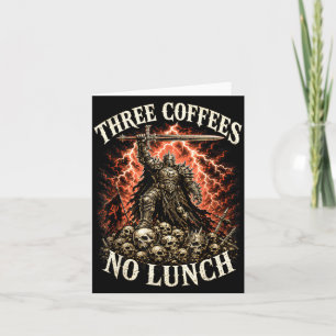 Drei Kaffees, kein Mittagessen Ritter Sodasy Kaffe Karte