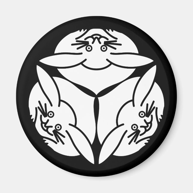 Drei Kaninchen Magnet (Vorne)