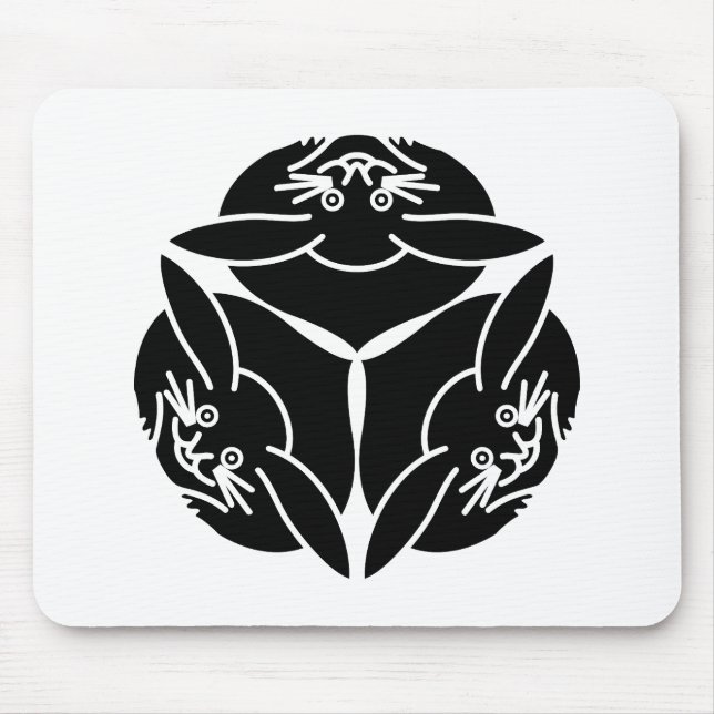 Drei Kaninchen Mousepad (Vorne)