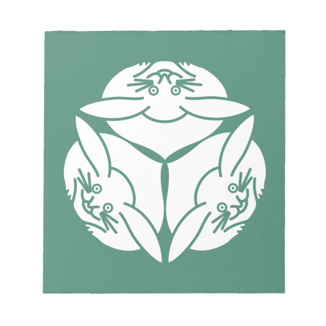 Drei Kaninchen Notizblock (Vorderseite)