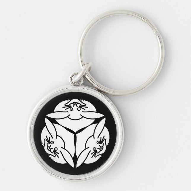 Drei Kaninchen Schlüsselanhänger (Vorne)