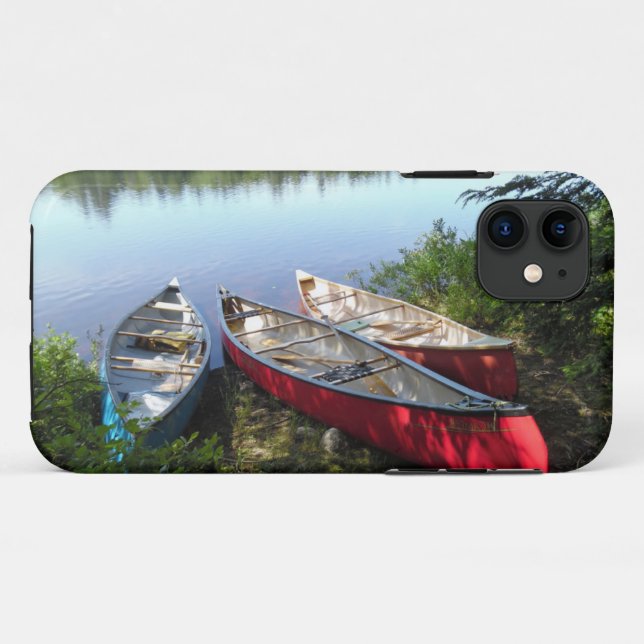 Drei Kanus Case-Mate iPhone Hülle (Rückseite (Horizontal))