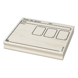 Drei-Karten-Tarot-Verteilung Oracle Journal-Dokume Gummistempel