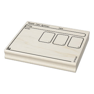 Drei-Karten-Tarot-Verteilung Oracle Journal-Dokume Gummistempel