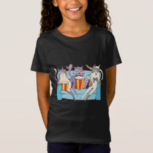 Drei Katzen 3D-Film-Liebhaber T-Shirt