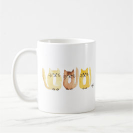 Drei Katzen Kaffeetasse