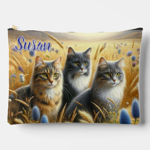 Drei Katzen Katzenliebhaber Zubehörtasche