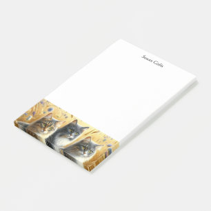 Drei Katzen Katzenoberflächen Post-it Klebezettel