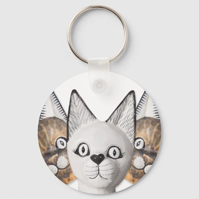 Drei Katzen Schlüsselanhänger (Vorderseite)