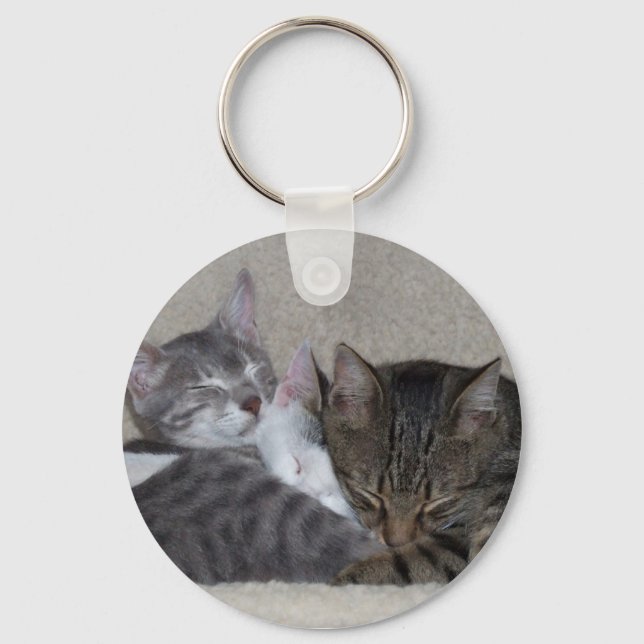 Drei Katzen Schlüsselanhänger (Vorderseite)