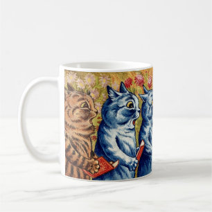 Drei Katzen singen. Gouache von Louis Wain, 1925 Kaffeetasse
