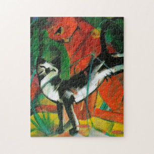 Drei Katzen von Franz Marc Puzzle