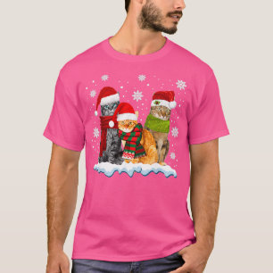 Drei Katzen Weihnachten für Cat Kitten Lover Xmas  T-Shirt
