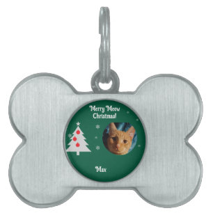 Drei Katzenfotos, personalisiertes Weihnachten Tiermarke
