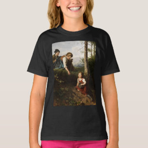 Drei Kinder pflücken Berries im Wald T-Shirt