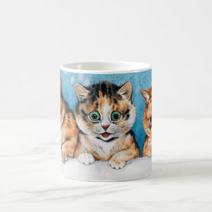 Drei Kitten, Katze, Louis Wain Kaffeetasse