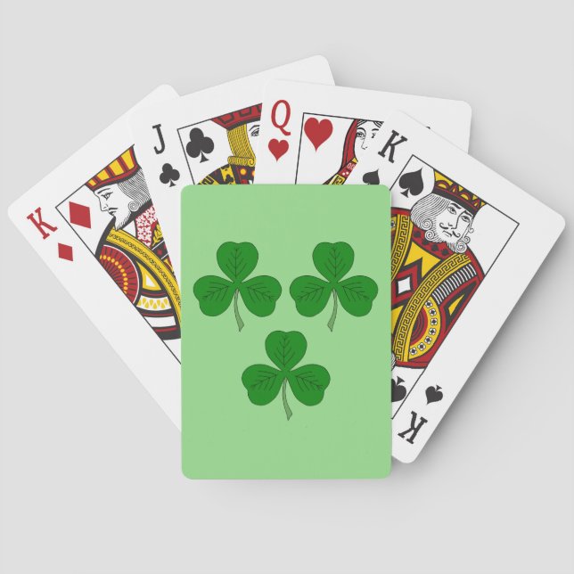 Drei Kleeblätter Spielkarten (Rückseite)