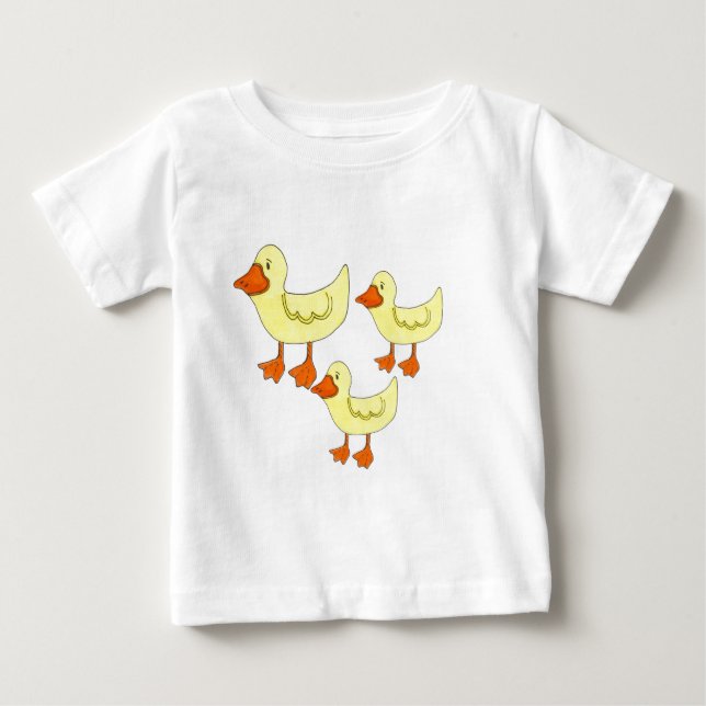 Drei kleine Enten Baby T-shirt (Vorderseite)