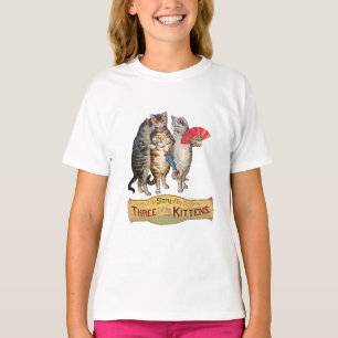 Drei kleine Kätzchen Mother Goose Illustration T-Shirt