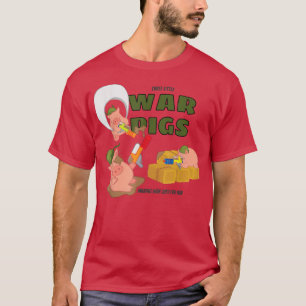 Drei kleine Kriegsschweine, die nur für Spaß Krieg T-Shirt