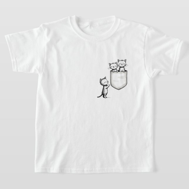 Drei kleine Meows T-Shirt (Ablage )